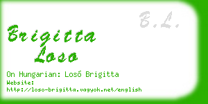 brigitta loso business card